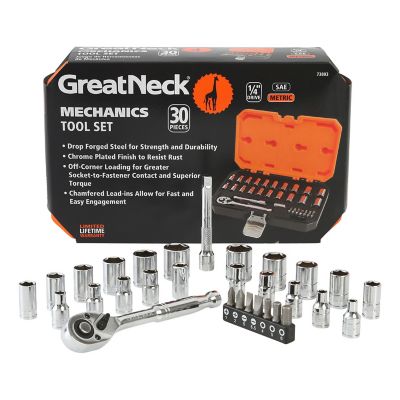 GreatNeck Mechanics Tool Set, 30 pcs.
