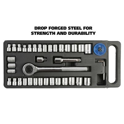 Image showing  40 pc. 1/4 in. and 3/8 in. Drive Ratchet and Socket Set