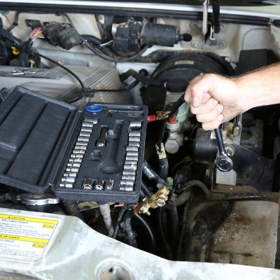 Image showing  40 pc. 1/4 in. and 3/8 in. Drive Ratchet and Socket Set