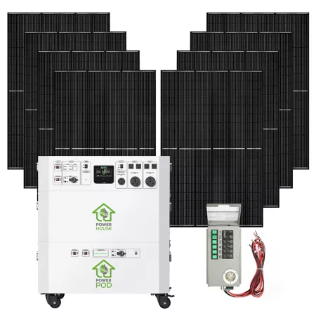 Nature's Generator Powerhouse Platinum Plus Pe 7 200 Watt Solar Generator 100 Ah Battery (8) 410 Watt Panels NGPHPTAP Solar Generators