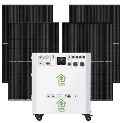 Powerhouse Platinum 7,200 Watt Electric Switch Solar Generator with (1) 100Ah Battery Exp Pod - Nature's Generator NGPHPT