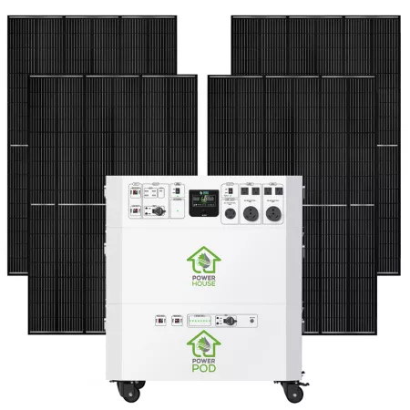 Nature's Generator Powerhouse Platinum 7 200 Watt Electric Switch Solar Generator with (1) 100 Ah Exp Pod Battery Solar Generators