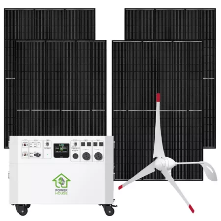 Nature's Generator Powerhouse Gold Plus We 7 200 Watt Power Switch Solar Generator (4) 410W Panels NGPHAUAW Solar Generators