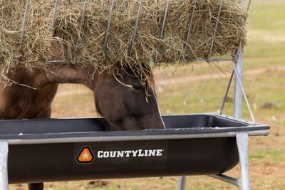 Image showing  11.25 cu. ft. Galvanized Horse Bunk Feeder, 5 ft.