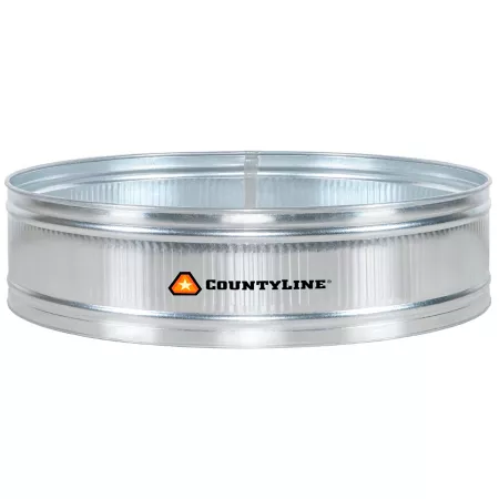 CountyLine 700 gal Round galvanized storage tank 8 ft x 2 ft x 8 ft. Stock Tanks