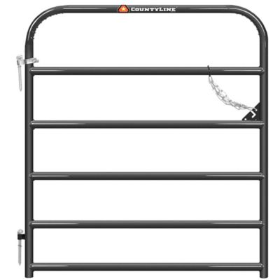 CountyLine Utility Tube Gate 4 ft., Gray