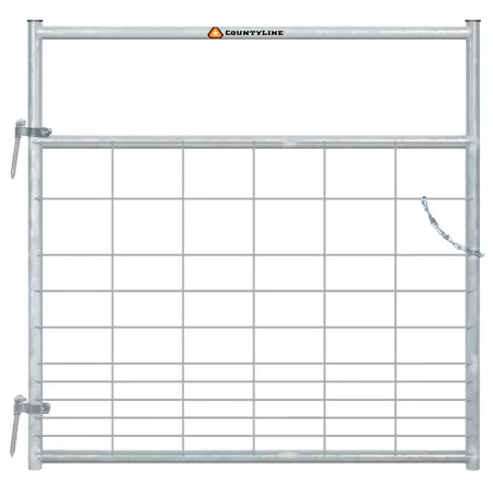 CountyLine 4 Foot Galvanized Mesh Fence Corral Panels & Gates