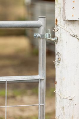 Image showing  10 ft. Galvanized Mesh Farm Gate
