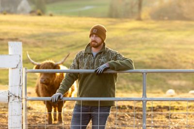 Image showing  12 ft. Galvanized Mesh Farm Gate