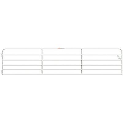 CountyLine 16 ft. x 50 in. 6-Bar Heritage Galvanized Tube Farm Gate