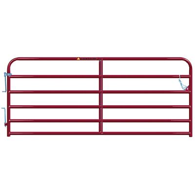 CountyLine 10 ft. Heavy Duty Tube Gate, Red