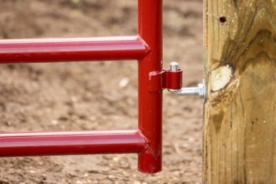 Image showing  10 ft. 6-Bar Heavy-Duty Farm Gate, Red