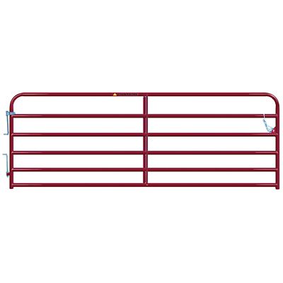 CountyLine 12 ft. Heavy Duty Tube Gate, Red