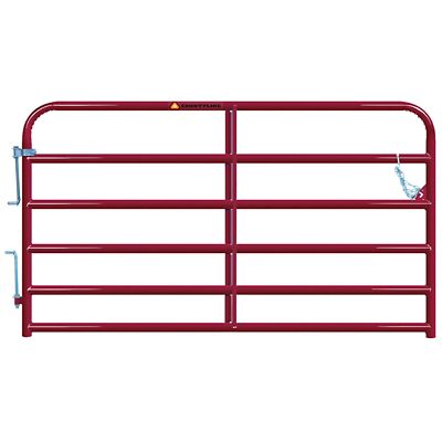 CountyLine 8 ft. Heavy Duty Tube Gate, Red