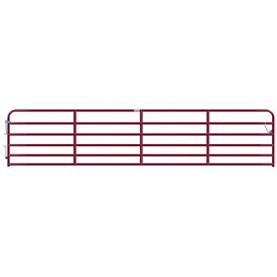 CountyLine 20 ft. Heavy Duty Tube Gate, Red