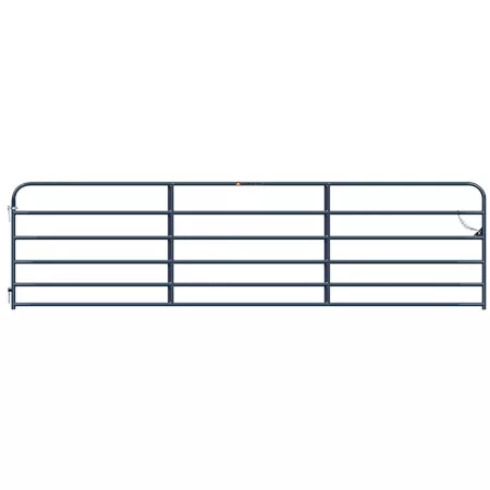 CountyLine 6-Bar Utility Tube Gate 16 ft x 4 ft 1-3/4 in Tubing Gray Corral Panels & Gates