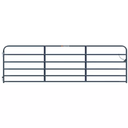 CountyLine 6-Bar Utility Tube Gate 14 ft x 4 ft 1-3/4 in Tubing Gray Corral Panels & Gates