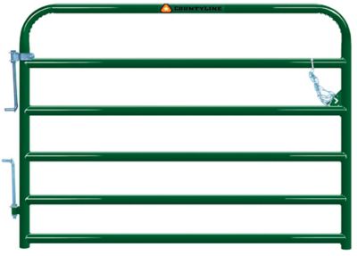 CountyLine 6 ft. 6-Bar Corral Gate, Green