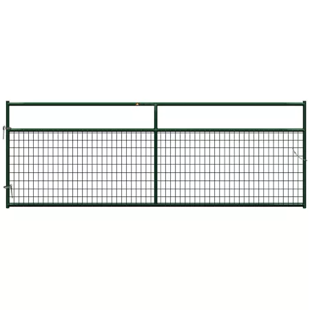 CountyLine 12 ft Mesh Fence 2 in x 4 in Mesh Green Corral Panels & Gates