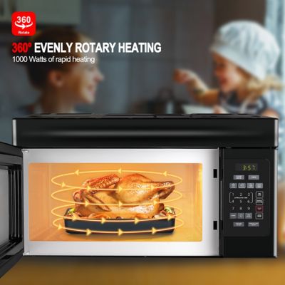 Image showing  1.6 cu. ft. Over-the-Stove Microwave Oven, Black