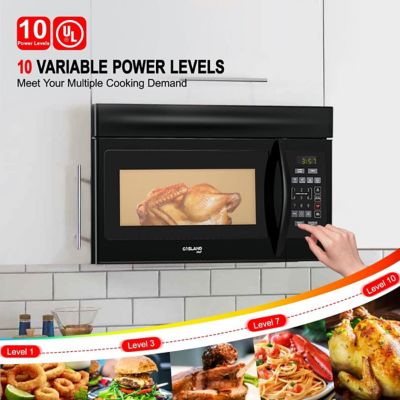 Image showing  1.6 cu. ft. Over-the-Stove Microwave Oven, Black