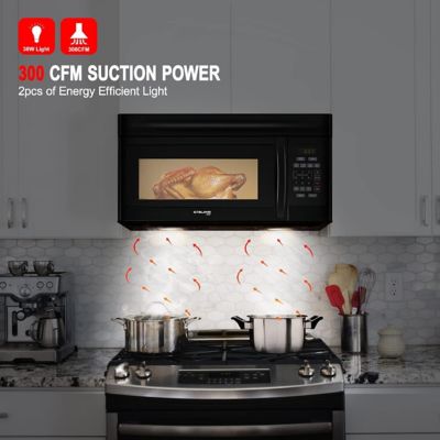 Image showing 5 th Gasland Chef 1.6 cu. ft. Over-the-Stove Microwave Oven, Black