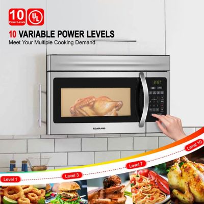 Image showing  1.6 cu. ft. Over-the-Stove Microwave Oven, Stainless Steel
