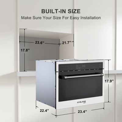 Image showing 7 th Gasland Chef 1.6 cu. ft. Built-In Convection Microwave Oven