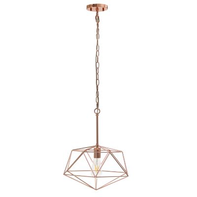 Lalia Home 1 Light Modern Metal Wire Paragon Hanging Ceiling Pendant Fixture, LHP-3003-RG