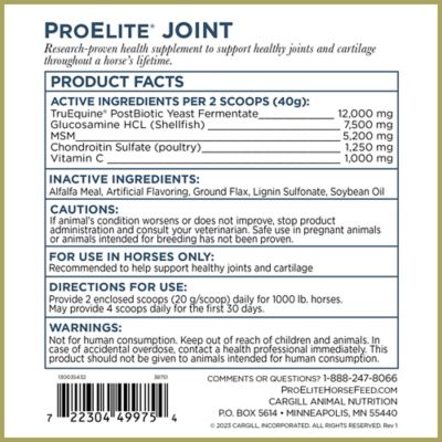Image showing  Pelleted Horse Joint Supplement, 3 lb.