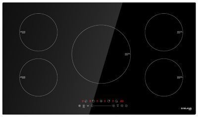 Gasland Chef Built-In 36 in. Electric Induction Cooktop, 5 Burners, 9 Power Levels, Sensor Touch Control, Child Safety Lock