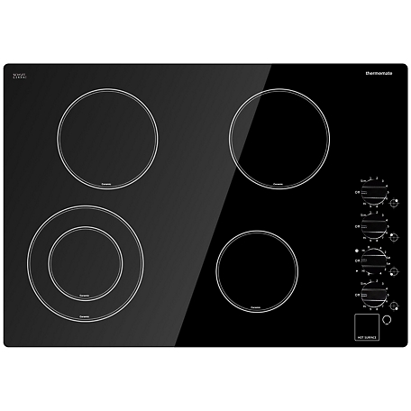 thermomate 30 in.Total 73000W Built-In Radiant Smooth Surface Electric  Cooktop with 4 Burners and Power Knobs at Tractor Supply Co.