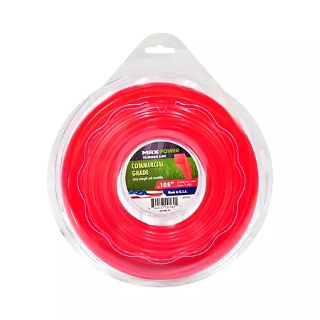 MaxPower SquareOne Commercial Grade Trimmer Line 0.105 in x 180 ft. Trimmer Lines Spools & Blades