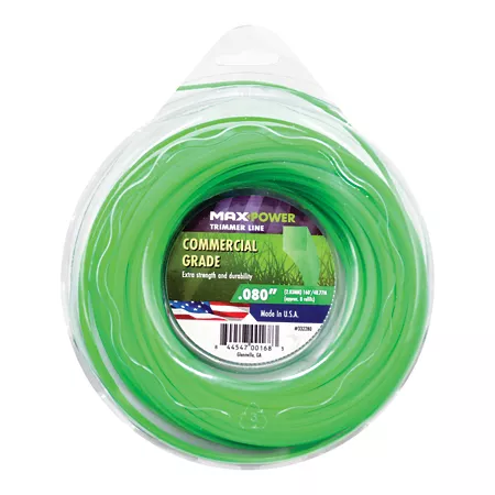 MaxPower SquareOne Commercial Grade Trimmer Line 0.080 in x 160 ft. Trimmer Lines Spools & Blades