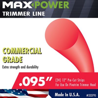 Image showing  0.095 in. x 12 in. PivoTrim Commercial-Grade Trimmer Line Replacement Strips, 24-Pack