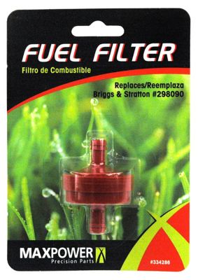 Image showing  1/4 in. In-Line Fuel Filter Replaces Briggs & Stratton 298090, 298090S, 5018, 5018B, CC Bs-298090S, 751-3013, 334286