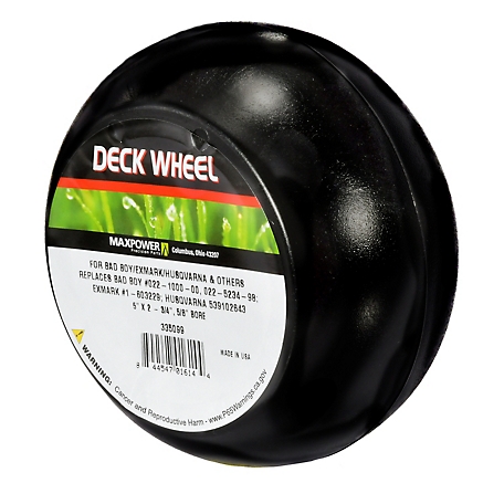 MaxPower Deck Wheel for Bad Boy, Replaces Oem # 022-1000-00, 335099B