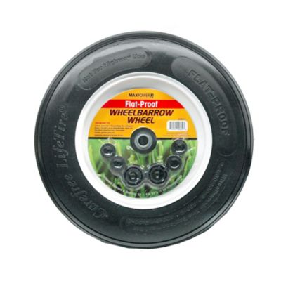 MaxPower Universal Wheelbarrow Wheel - Flatproof, 335278
