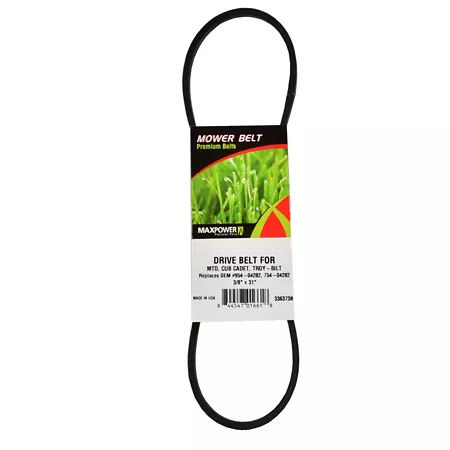 MaxPower Drive Belt for MTD Cub Cadet and Troy-Bilt Mowers Replaces OEM Numbers 754-04282 954-04282 and 336373B Mower Belts