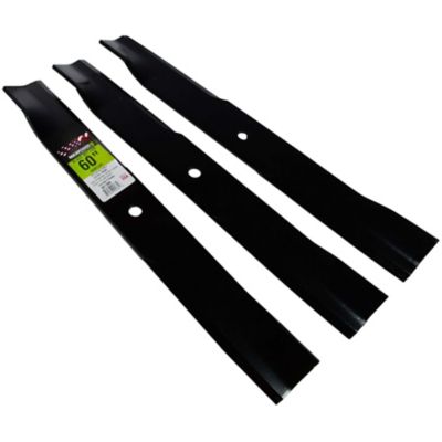 Image showing  60 in. Lawn Mower Blades for Many Hustler Mowers, Replaces OEM 8979600, 8979651, 793794 and 794685, 3 pk.