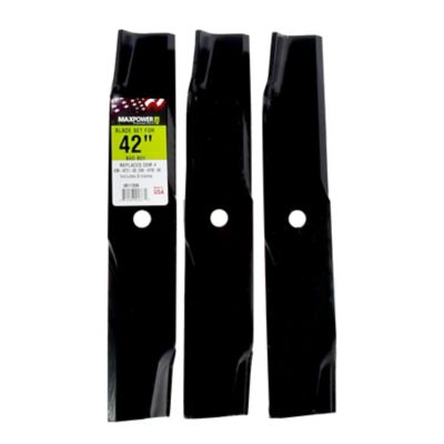 MaxPower 42 in. Mower Blades for Many 42 in. Dixie Chopper Mowers, Replaces OEM 30227-42, 63227-N, 038-4221-00, 3-Pack, 561135B