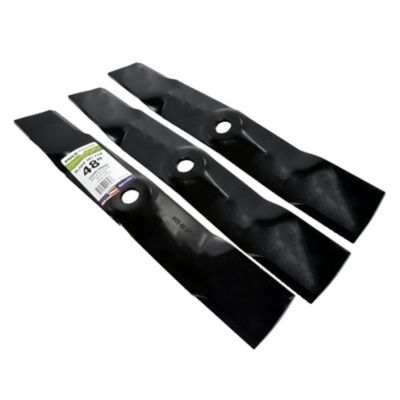 Image showing  48 in. Mower Blades for Many John Deere Mowers, Replaces OEM M127500 and M145476, 3 pk.