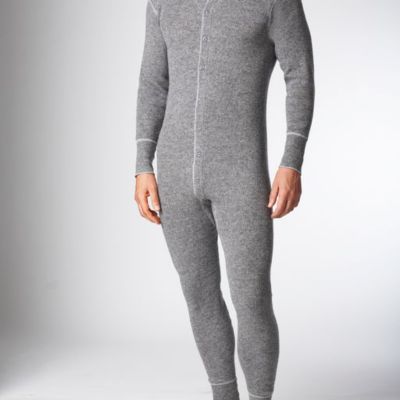 Image showing  Men's Heavyweight Wool Combination Long-Sleeve Work Shirt