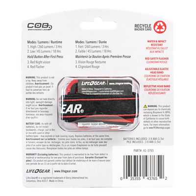 Image showing  260-Lumen Storm Proof Headlamp