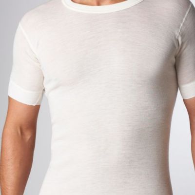 Image showing  Men's Superwash Wool Short Sleeve Shirt
