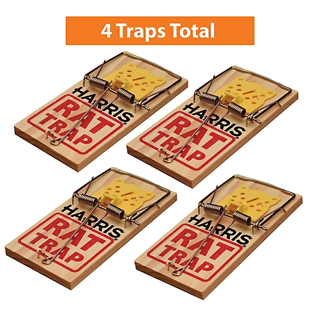 Pic Wood Mouse Traps, 4 Count
