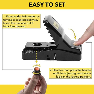 Image showing  Reusable Plastic Rat Trap, 3-Pack