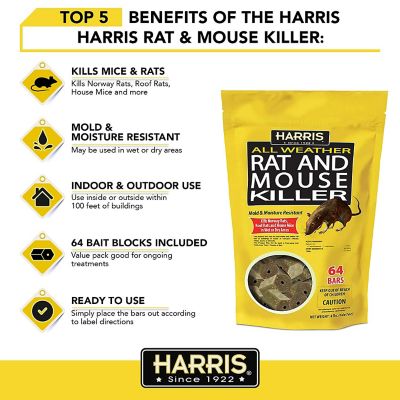 Image showing  1 oz. Rat and Mice Killer Bars, 64-Pack