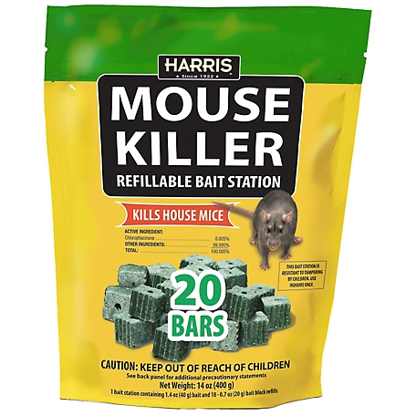 Harris Mouse Killer Bars With Refill Station (20 Pack)