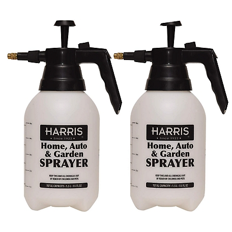 Harris Home, Auto & Garden Pump Sprayers (1.5 Liters Each, 2 Pack)